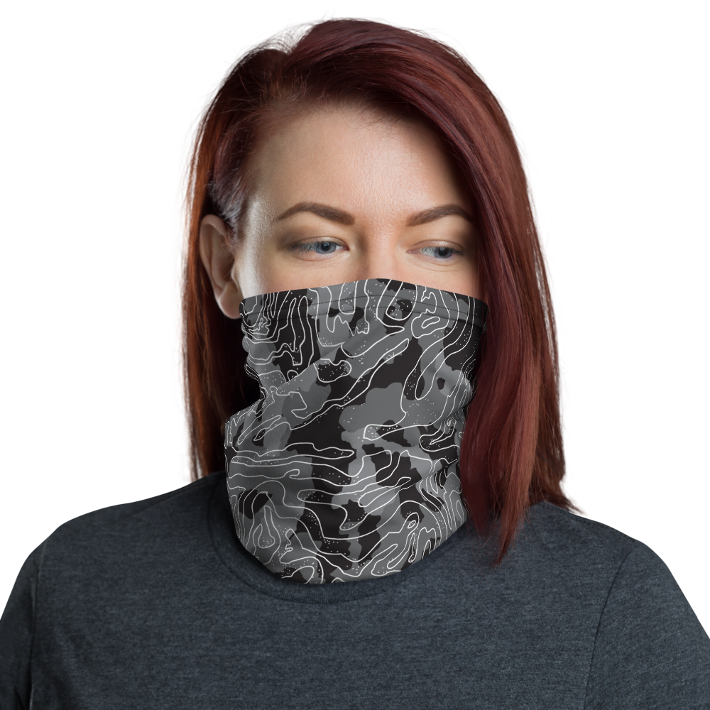 Default Title Grey Black Camoline Neck Gaiter by Design Express