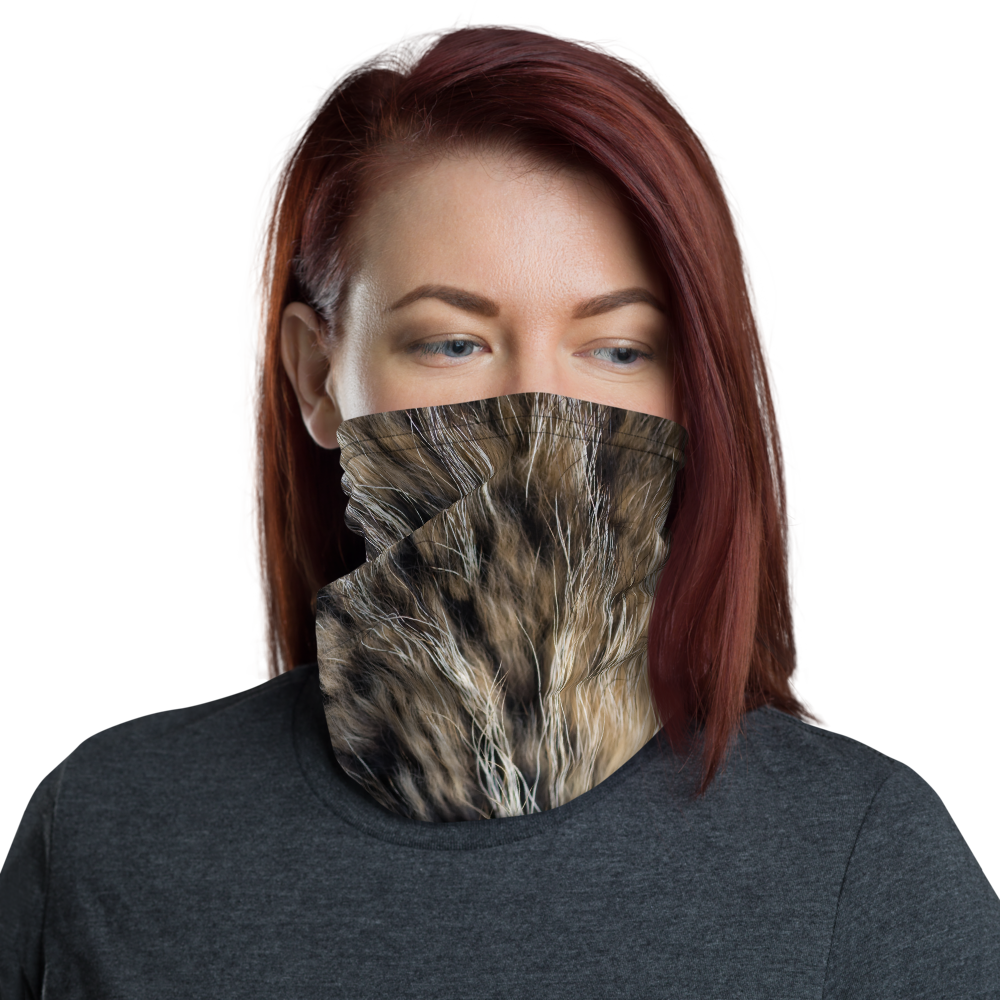 Default Title Wolf Fur Neck Gaiter Masks by Design Express