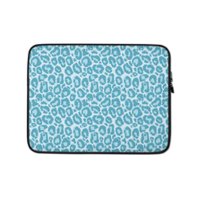 13 in Teal Leopard Print Laptop Sleeve by Design Express