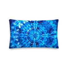 Psychedelic Blue Mandala Premium Pillow by Design Express