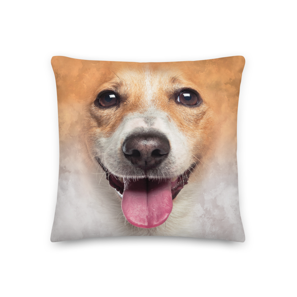 18×18 Jack Russel Dog Premium Pillow by Design Express