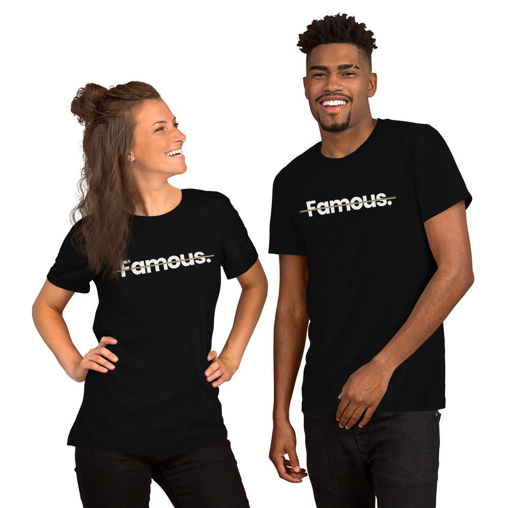 XS Famous Short-Sleeve Unisex T-Shirt by Design Express