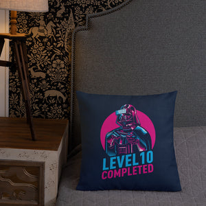 Darth Vader Level 10 Completed (Dark) Premium Pillow by Design Express