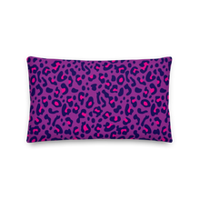 20×12 Purple Leopard Print Premium Pillow by Design Express