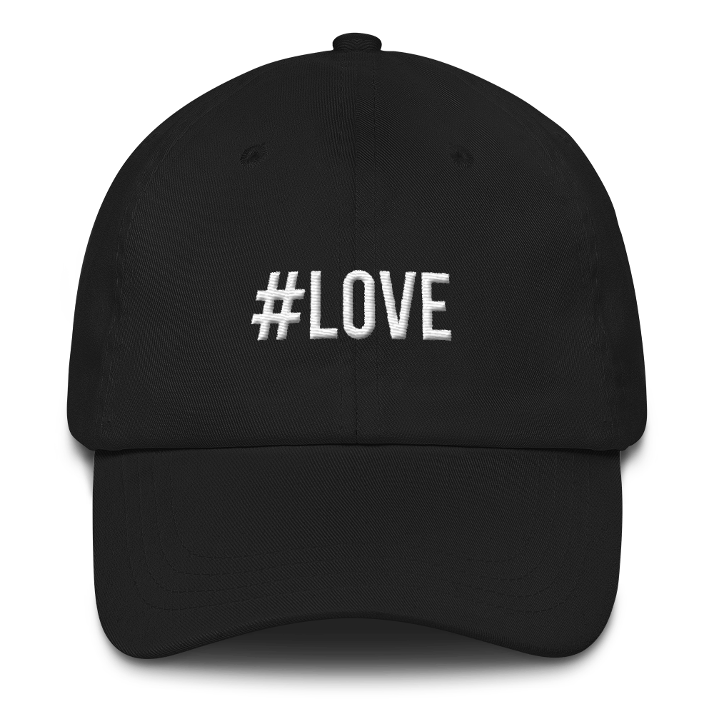 Default Title Hashtag #LOVE Baseball Cap Baseball Caps by Design Express