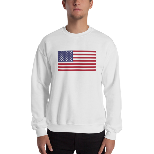 White / S United States Flag 