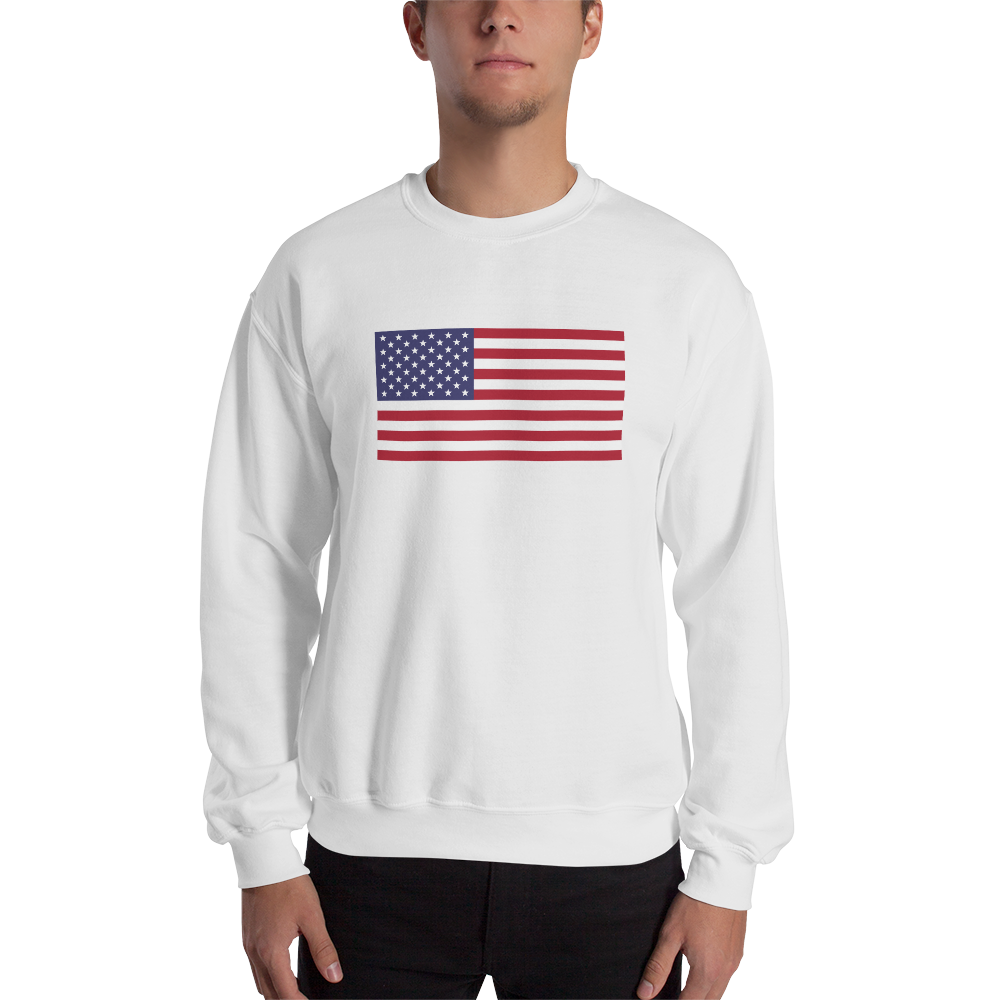 White / S United States Flag 