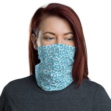 Default Title Teal Leopard Print Neck Gaiter Masks by Design Express