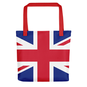 Red United Kingdom Flag "All Over" Tote bag Totes by Design Express