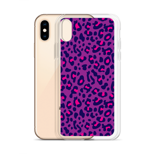 Purple Leopard Print iPhone Case by Design Express