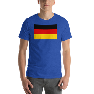 Heather True Royal / S Germany Flag Short-Sleeve Unisex T-Shirt by Design Express