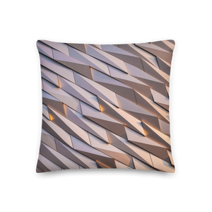 Abstract Metal Square Premium Pillow by Design Express