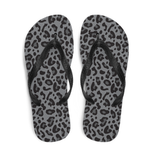 Grey Leopard Print Flip-Flops by Design Express