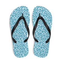 Teal Leopard Print Flip-Flops by Design Express