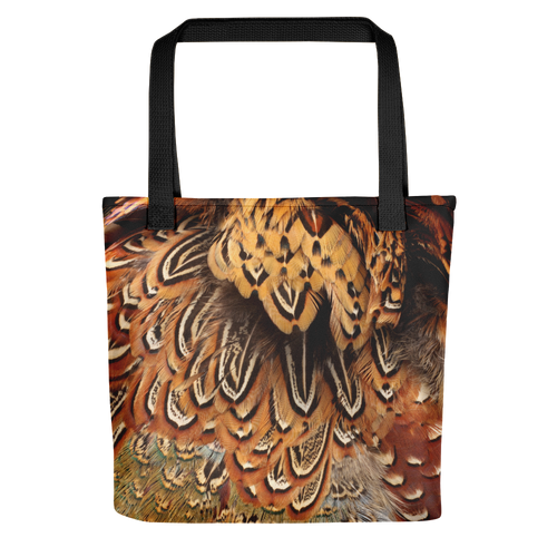 Default Title Brown Pheasant Feathers Tote Bag by Design Express