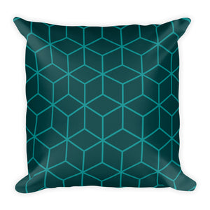 Diamonds Sea Foam Green Square Premium Pillow by Design Express