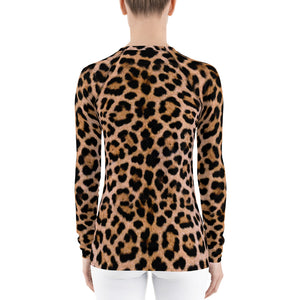 Leopard "All Over Animal" 2 Women's Rash Guard by Design Express