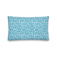 Teal Leopard Print Premium Pillow by Design Express