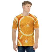 XS Sliced Orange Men's T-shirt by Design Express