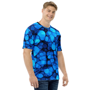 Crystalize Blue Men's T-shirt by Design Express