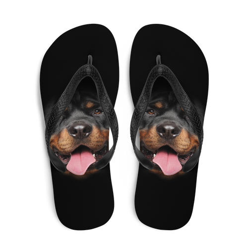 Rottweiler Dog Flip-Flops by Design Express