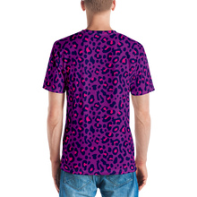 Purple Leopard Print Men's T-shirt by Design Express