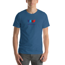 Steel Blue / S United States "Squared" Short-Sleeve Unisex T-Shirt by Design Express