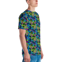 Green Blue Violet Camo Men's T-shirt by Design Express