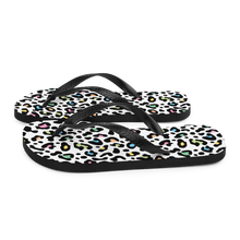 Color Leopard Print Flip-Flops by Design Express