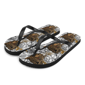 S Leopard Head Flip-Flops by Design Express