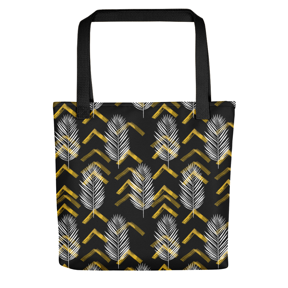 Default Title Tropical Leaves Pattern Tote bag by Design Express