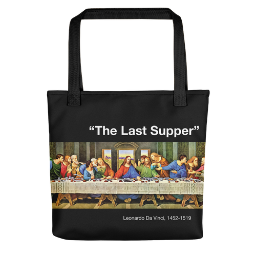 Default Title The Last Supper Black Tote bag by Design Express