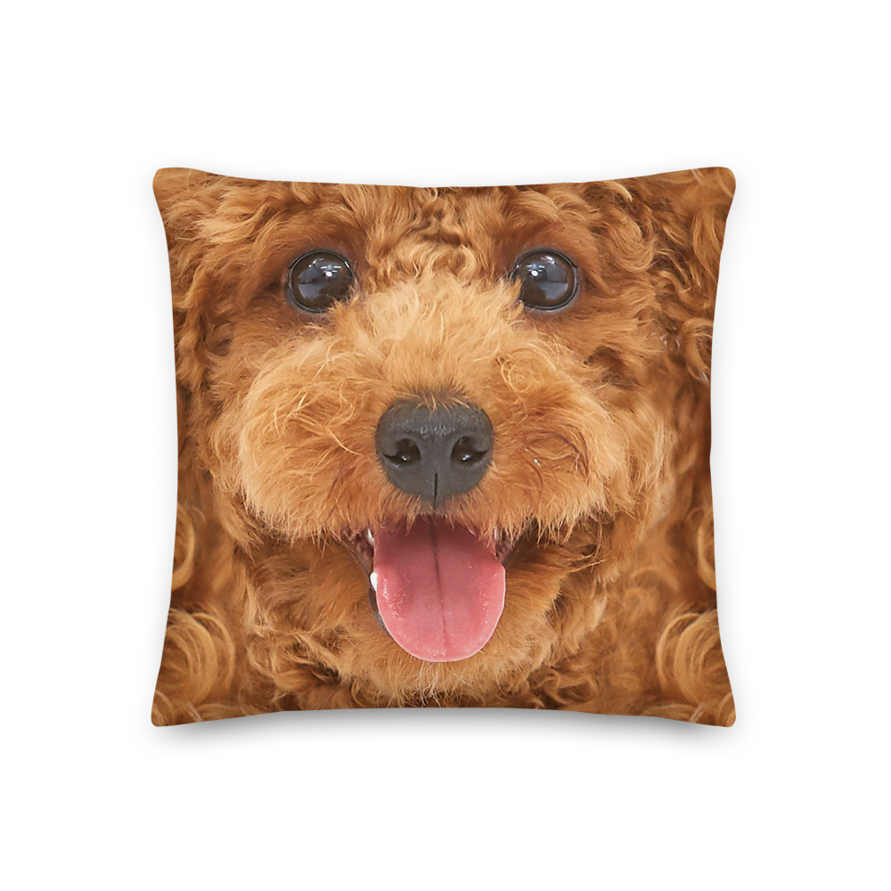 18×18 Poodle Dog Premium Pillow by Design Express