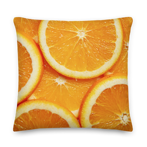 Sliced Orange Premium Pillow by Design Express