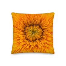 18×18 Yellow Flower Premium Pillow by Design Express