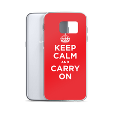 Keep Calm and Carry On Red Samsung Case by Design Express