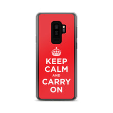 Samsung Galaxy S9+ Keep Calm and Carry On (Red White) Samsung Case Samsung Case by Design Express