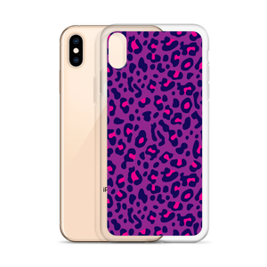 Purple Leopard Print iPhone Case by Design Express