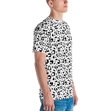 Black & White Leopard Print Men's T-shirt by Design Express