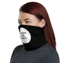 Defund The Media Circle Black Neck Gaiter by Design Express