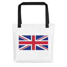 Black United Kingdom Flag "Solo" Tote bag Totes by Design Express