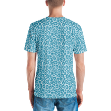 Teal Leopard Print Men's T-shirt by Design Express