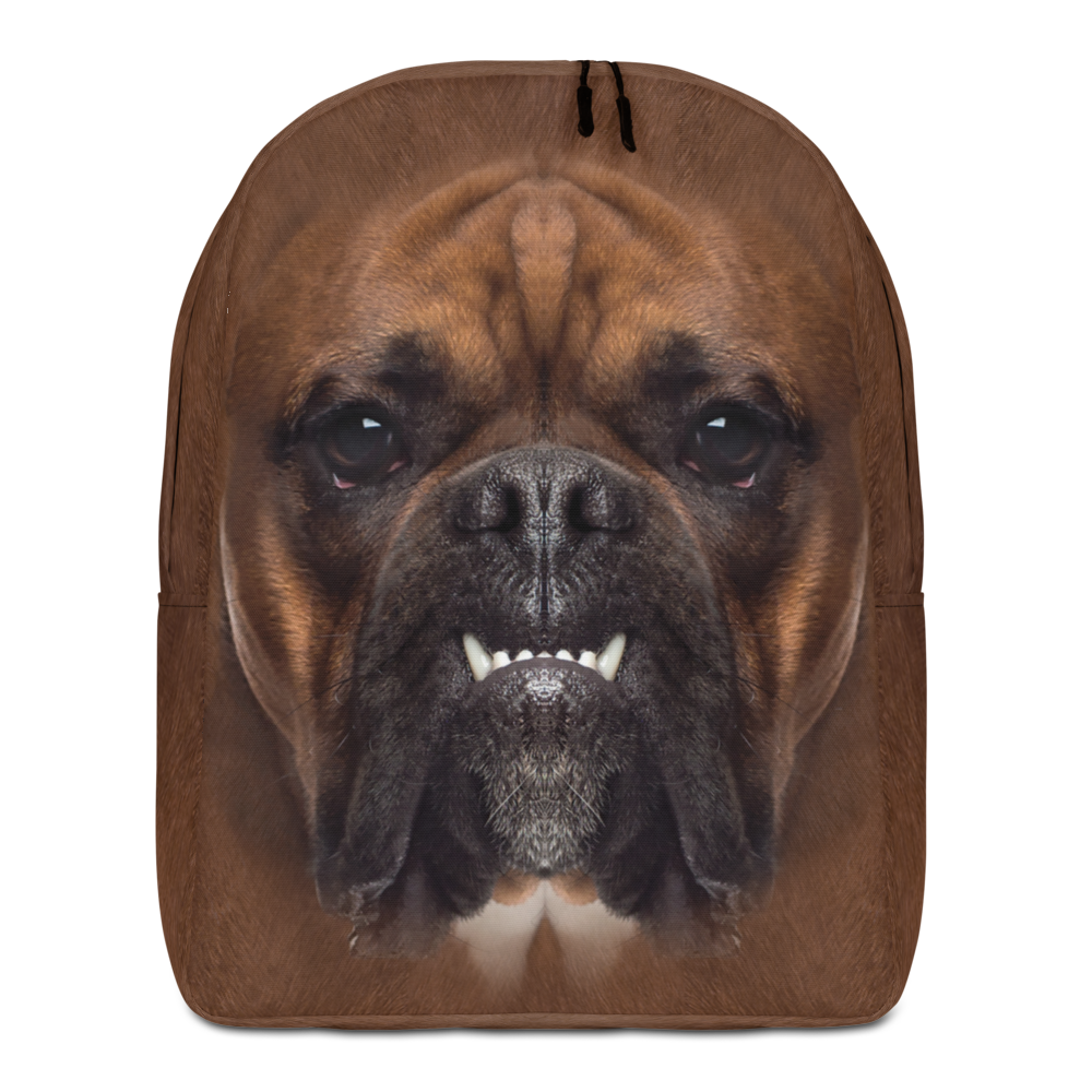 Default Title Boxer Dog Minimalist Backpack by Design Express