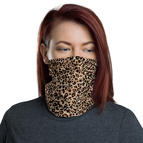 Default Title Golden Leopard Neck Gaiter by Design Express