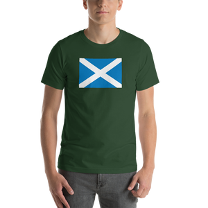 Forest / S Scotland Flag "Solo" Short-Sleeve Unisex T-Shirt by Design Express