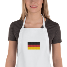 White Germany Flag "Solo" Embroidered Apron by Design Express