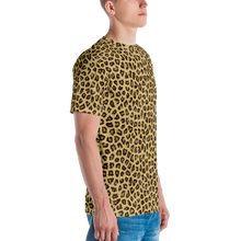 Yellow Leopard Print Men's T-shirt by Design Express