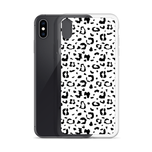 Black & White Leopard Print iPhone Case by Design Express