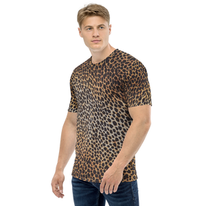 Leopard Brown Pattern Men's T-shirt by Design Express