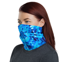 Psychedelic Blue Mandala Neck Gaiter Masks by Design Express